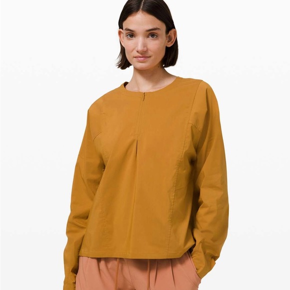 lululemon athletica Tops - Lululemon Against Convention Long Sleeve Shirt Size 4
